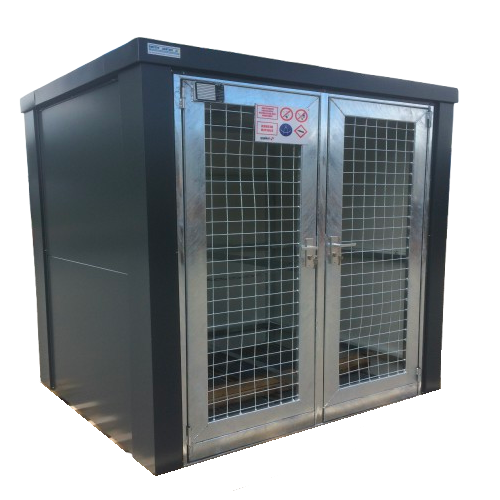 Brandwerende gasflessenopslag Brandwerende gasflessenopslag